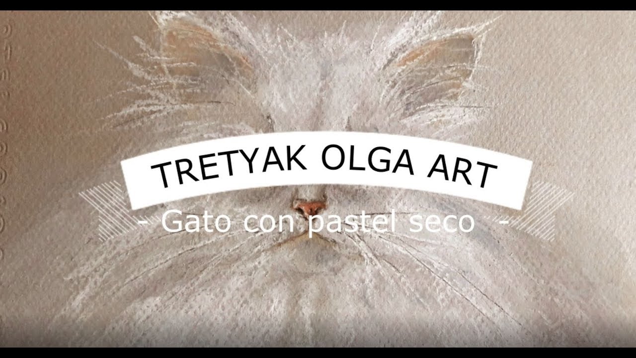 Como dibujar un Gato con Pastel Seco / How to paint a cat with Soft Pastel. Vídeo en Español