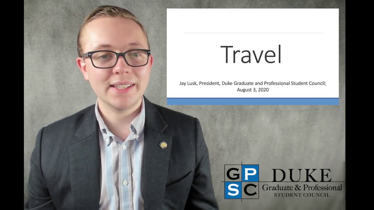 GPSC Fall 2020 Reopening plans - Travel