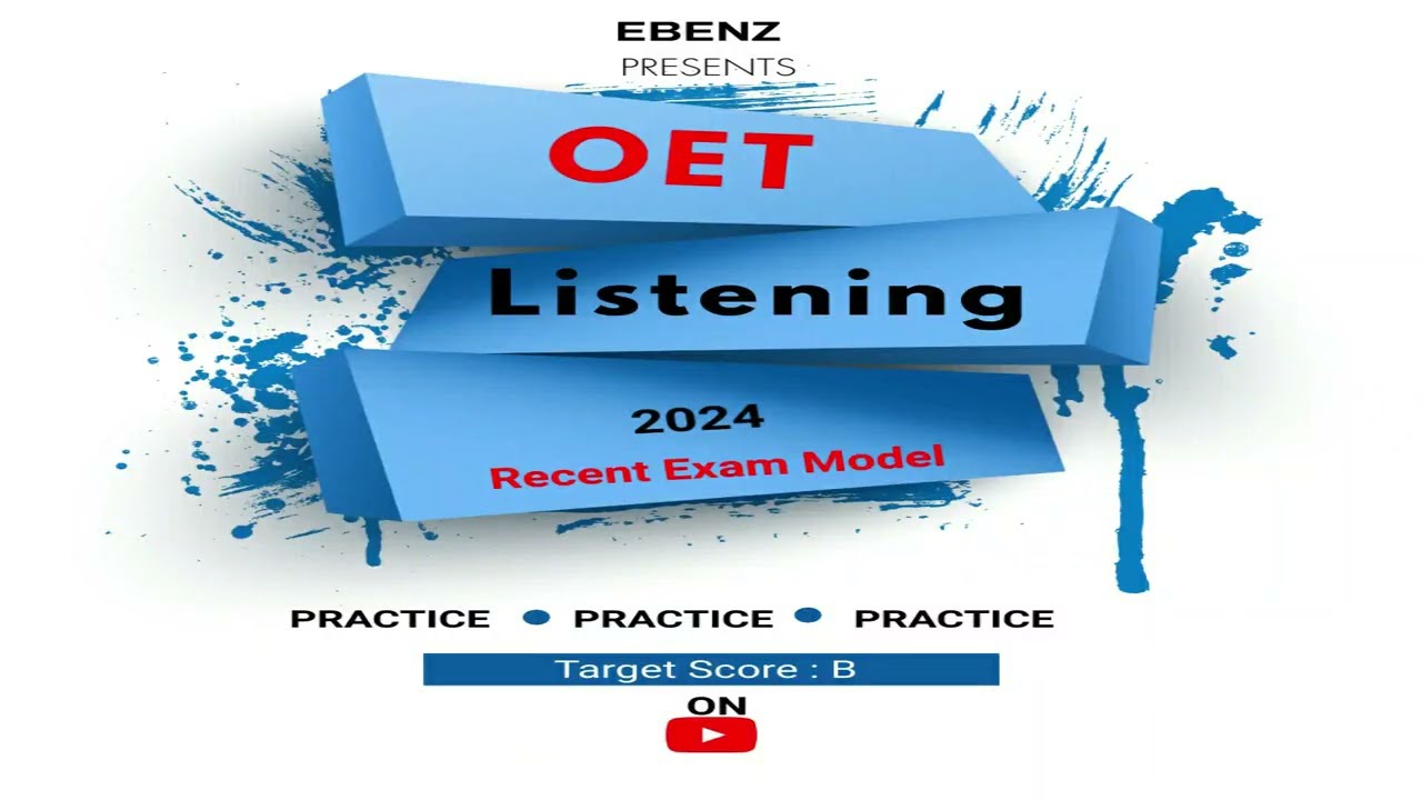OET LISTENING 68 REAL EXAM  MARCH 2024