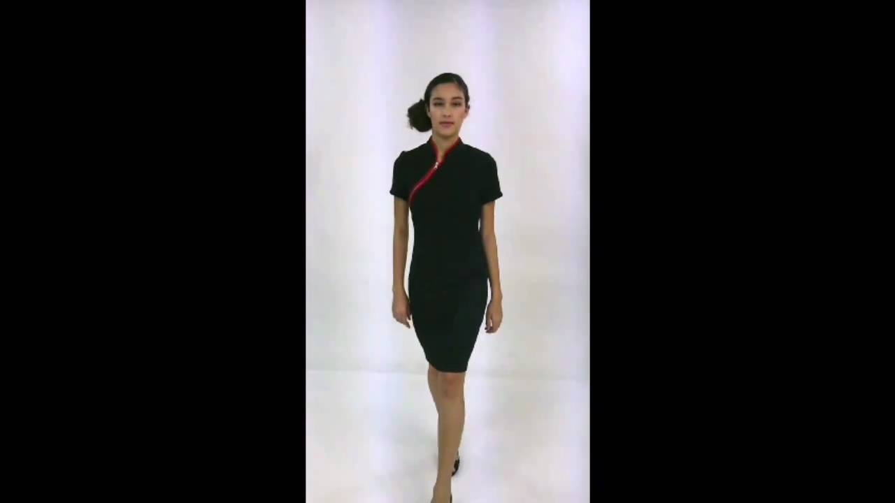 [The Celebrity Style Shop] Asymmetric Zip Dress in Black