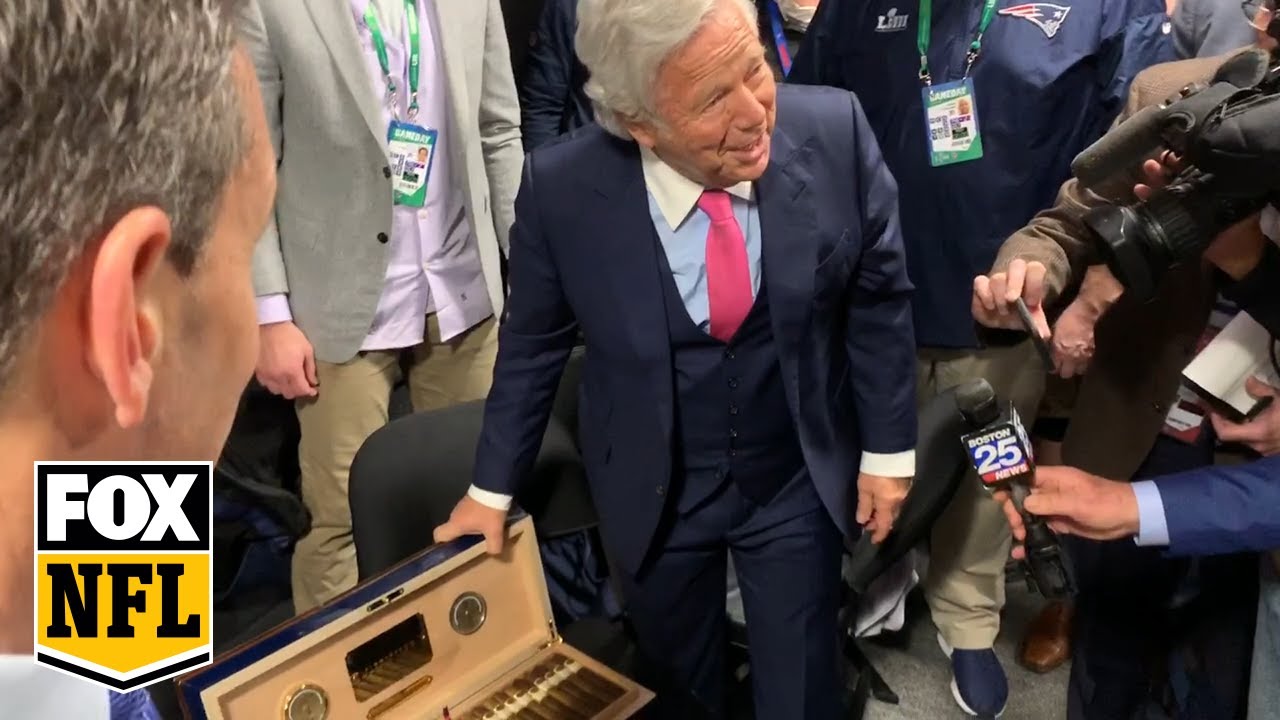 Robert Kraft gifts Patriots 50-year-old cigars | FOX NFL