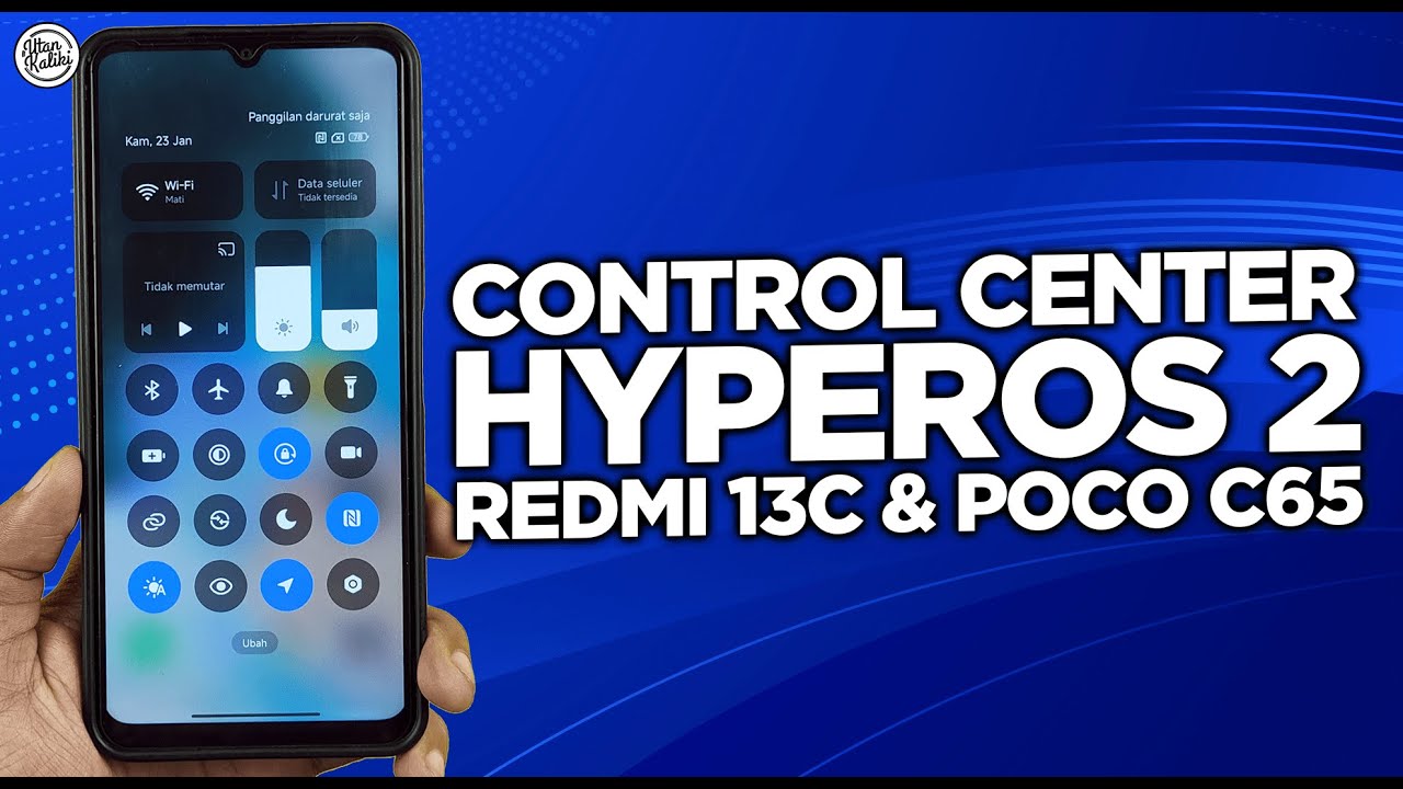 Cara Pasang Control Center HyperOS 2 di Redmi 13C - CONTROL CENTER TRANSPARAN BLUR & TERBARU!