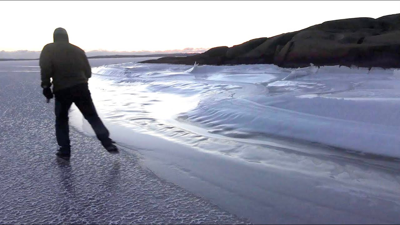 Skating on Sea Ice 2, Hvaler in Norway