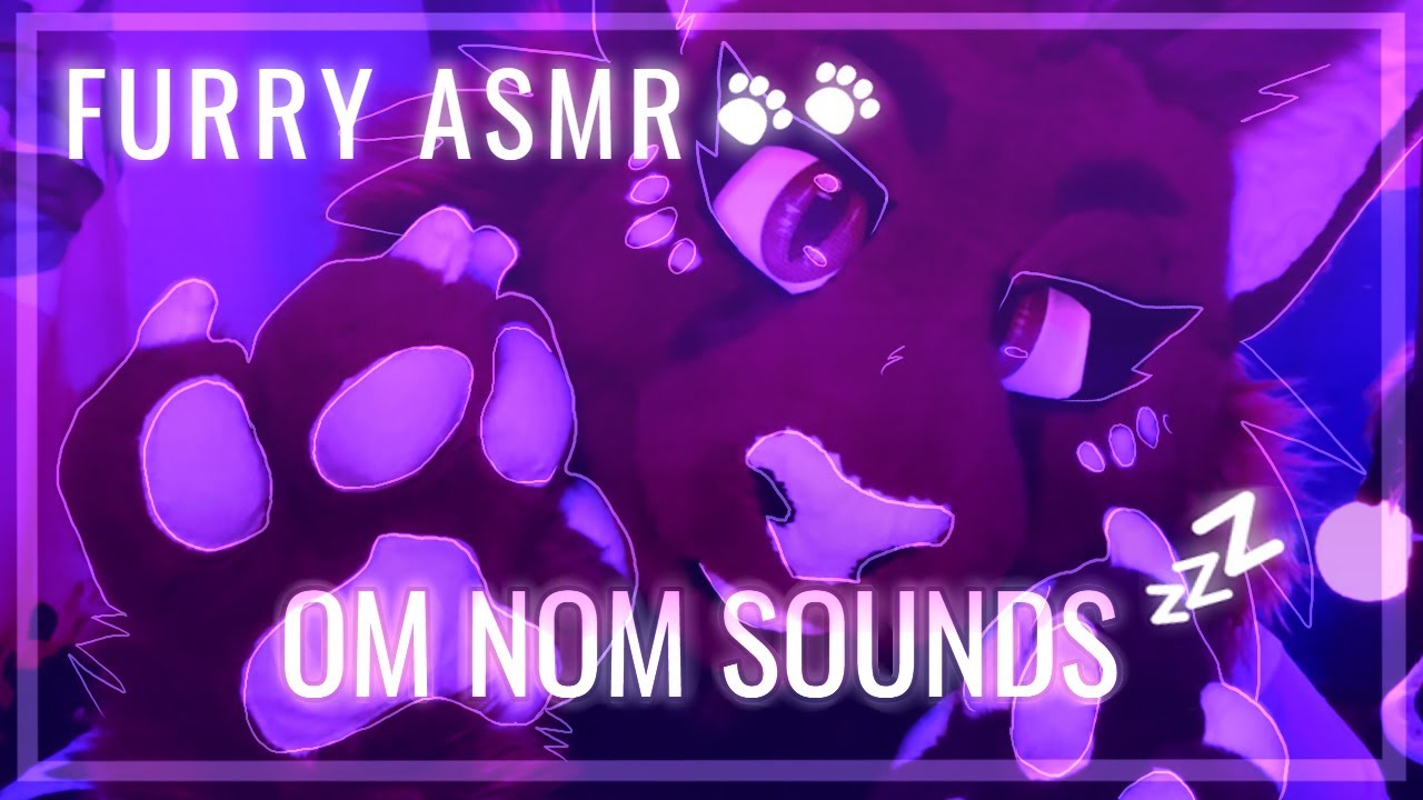 [FURRY ASMR] OM NOMS SOUNDS ~ 🤍(ꈍ◡ꈍ) purrs, face taps n close breathing 🌠