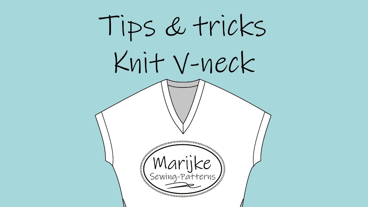 2006E Tips&Tricks Knit V-Neck with center seam