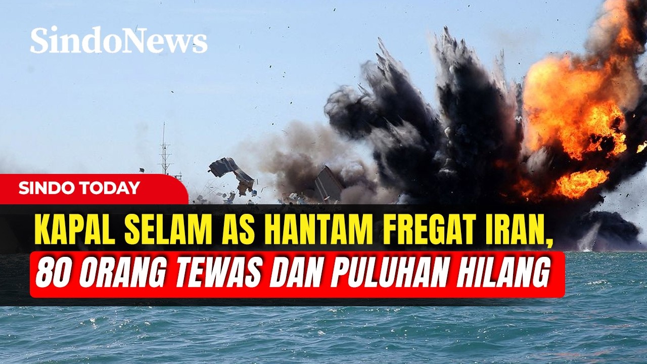 USA Rilis Rekaman Detik-Detik Kapal Iran Ditembak dengan Torpedo Kapal Selam  | Sindo Today | 05/03