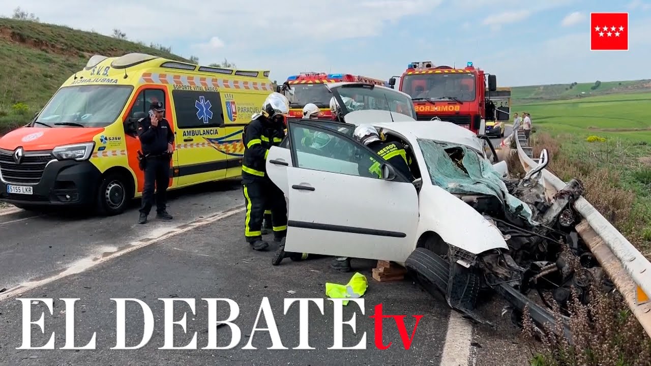 Muere joven de 19 años en un accidente de trafico tras chocar contra un camión blindado en Ajalvir