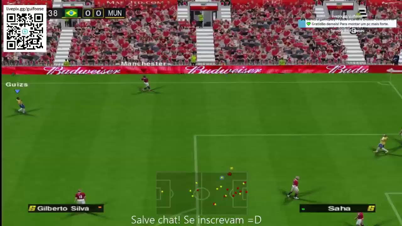 BOLA NA TRAVE NÃO ALTERA O PLACAR PES6ONLINE