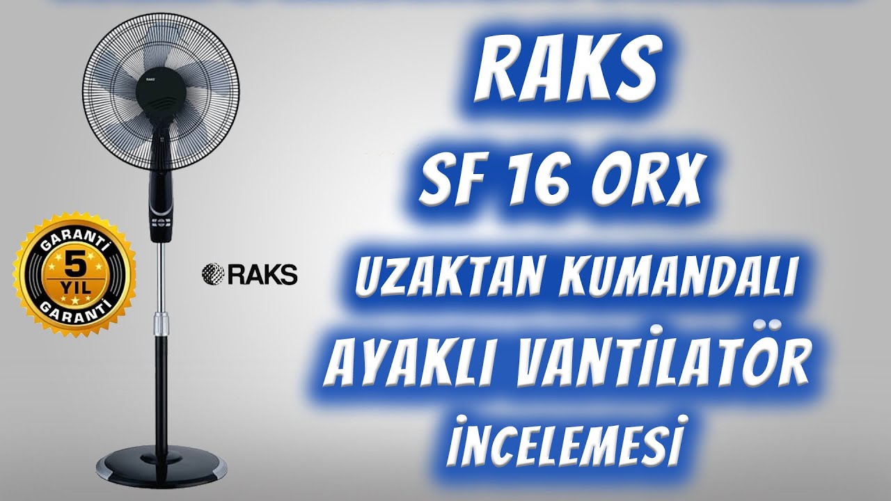 SESSİZ VANTİLATÖR RAKS SF 16 ORX İNCELEMESİ