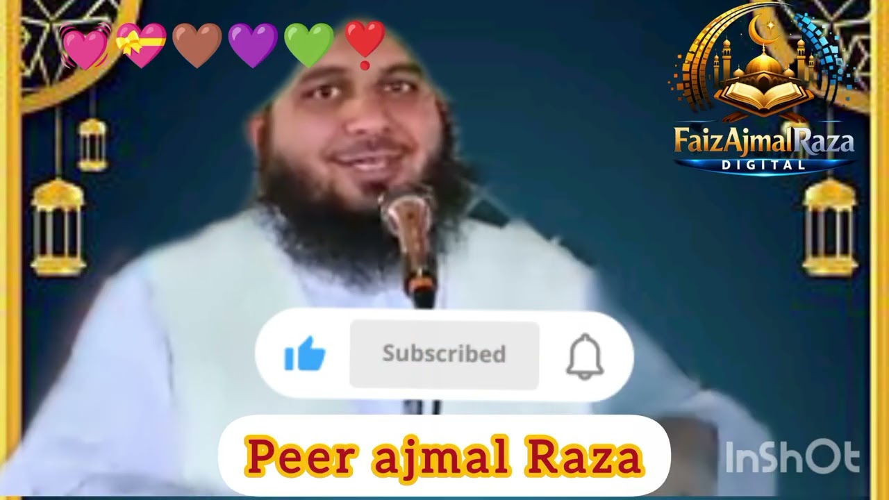 Mahaul aur Tarah ka ban gaya l peer ajmal Raza❤ l#bayan #peerajmalrazaqadri 