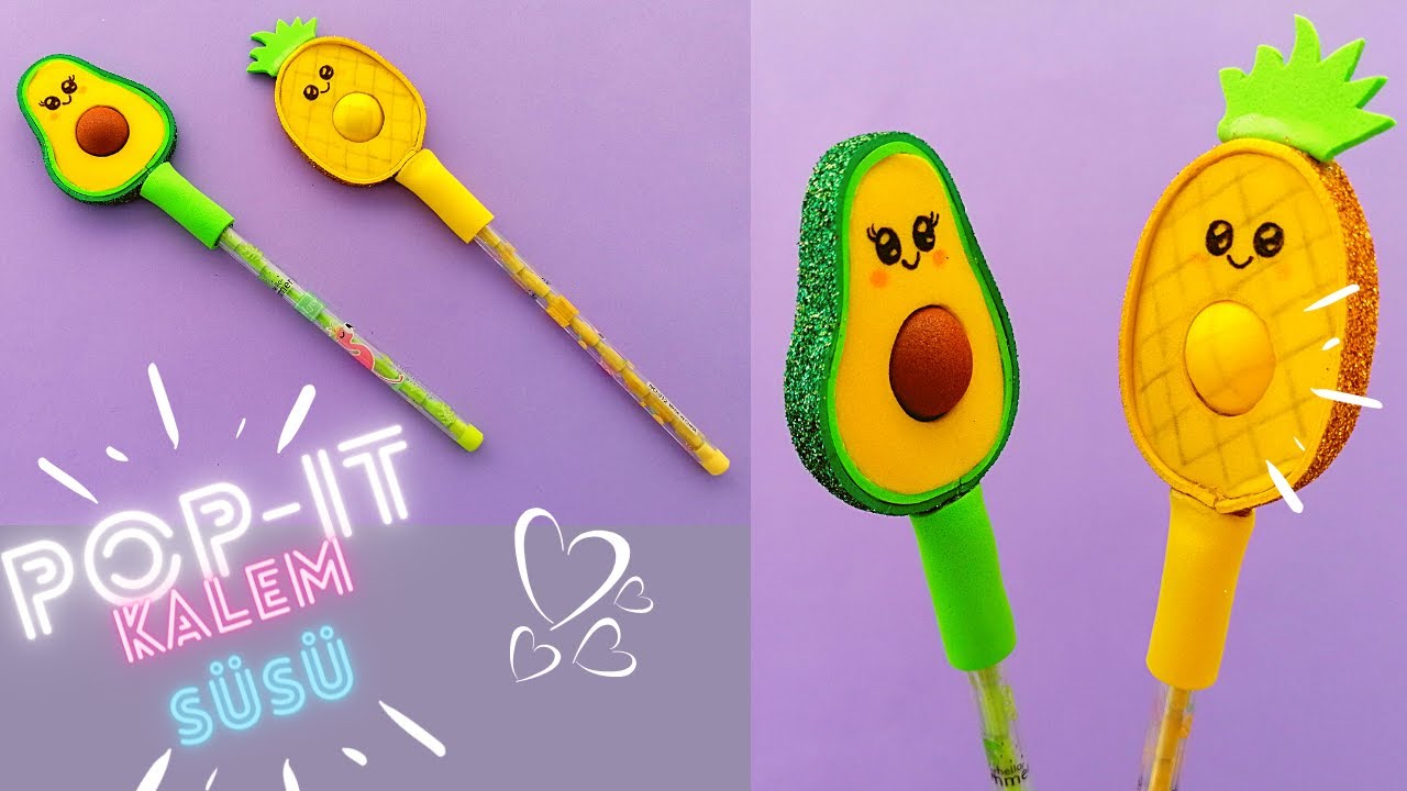 ИЗГОТОВЛЕНИЕ КАРАНДАШЕЙ POP-IT 💥 - НАЗАД В ШКОЛУ - DIY🤩