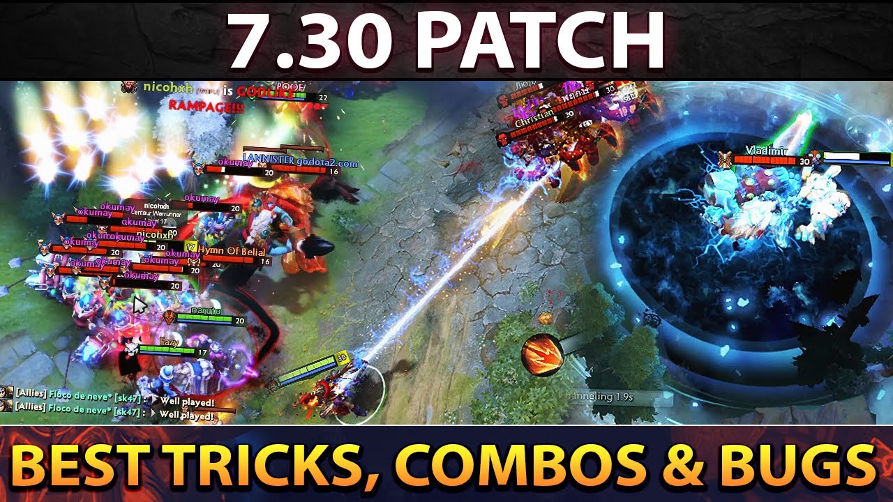 MOST OP, BROKEN & IMBA COMBOS & BUGS, BEST TRICKS & TIPS 7.30 PATCH Dota 2