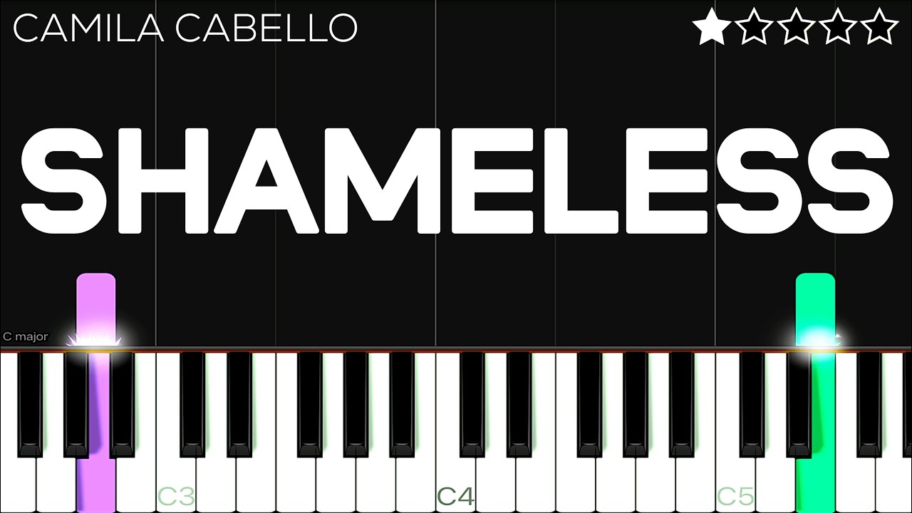 Camila Cabello - Shameless | EASY Piano Tutorial