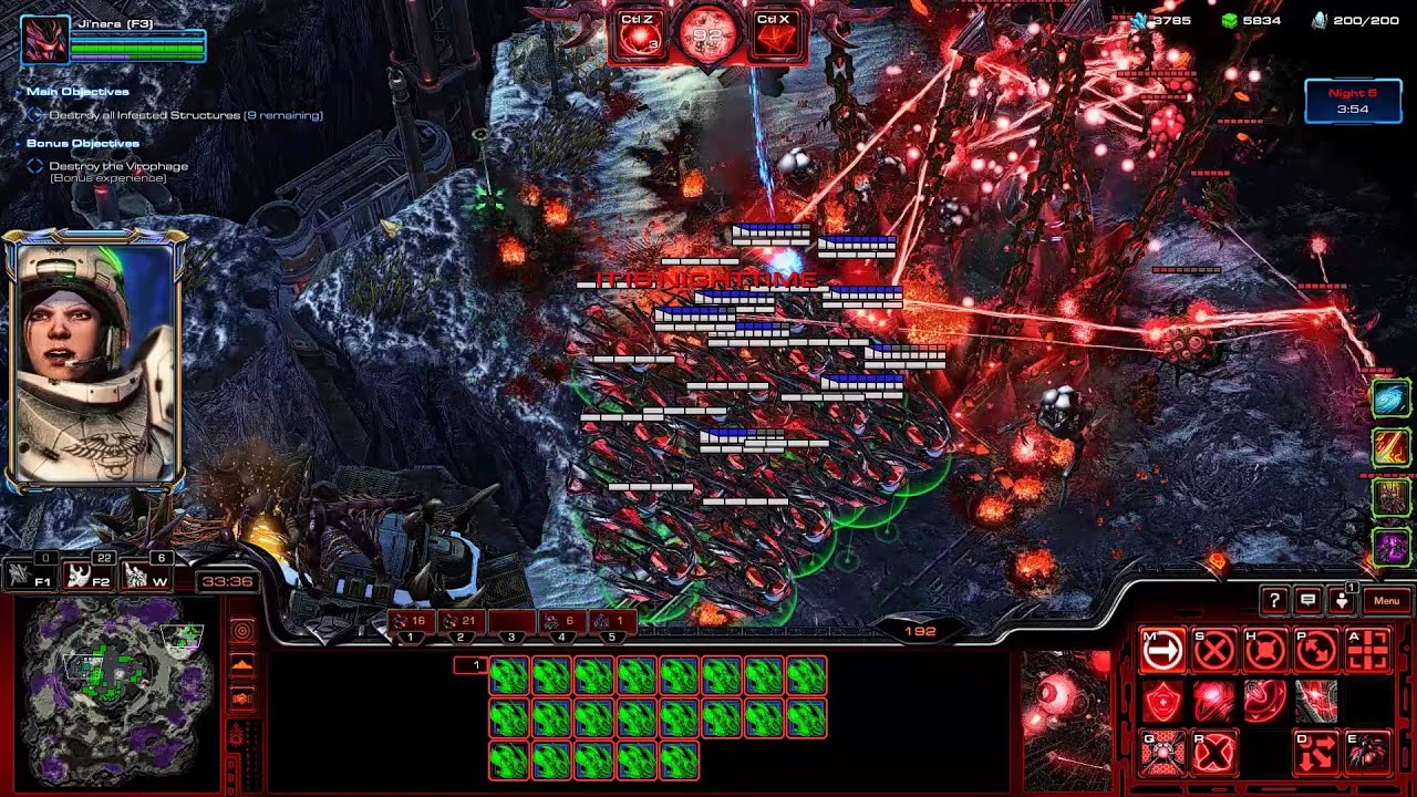 SC2 Nexus Co-Op Dead of Night ▏ Ji'nara Custom Mutation Solo GamePlay