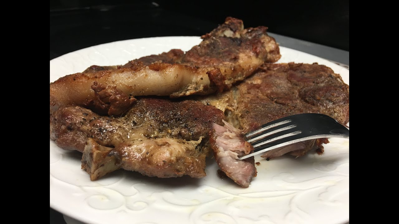 Cast Iron Fried and Baked Pork Steak (warning: this is really good😋😘)