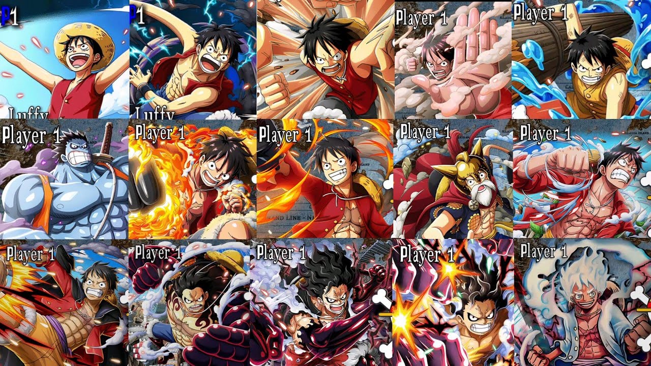 Luffy All Forms and Transformations  in Mugen