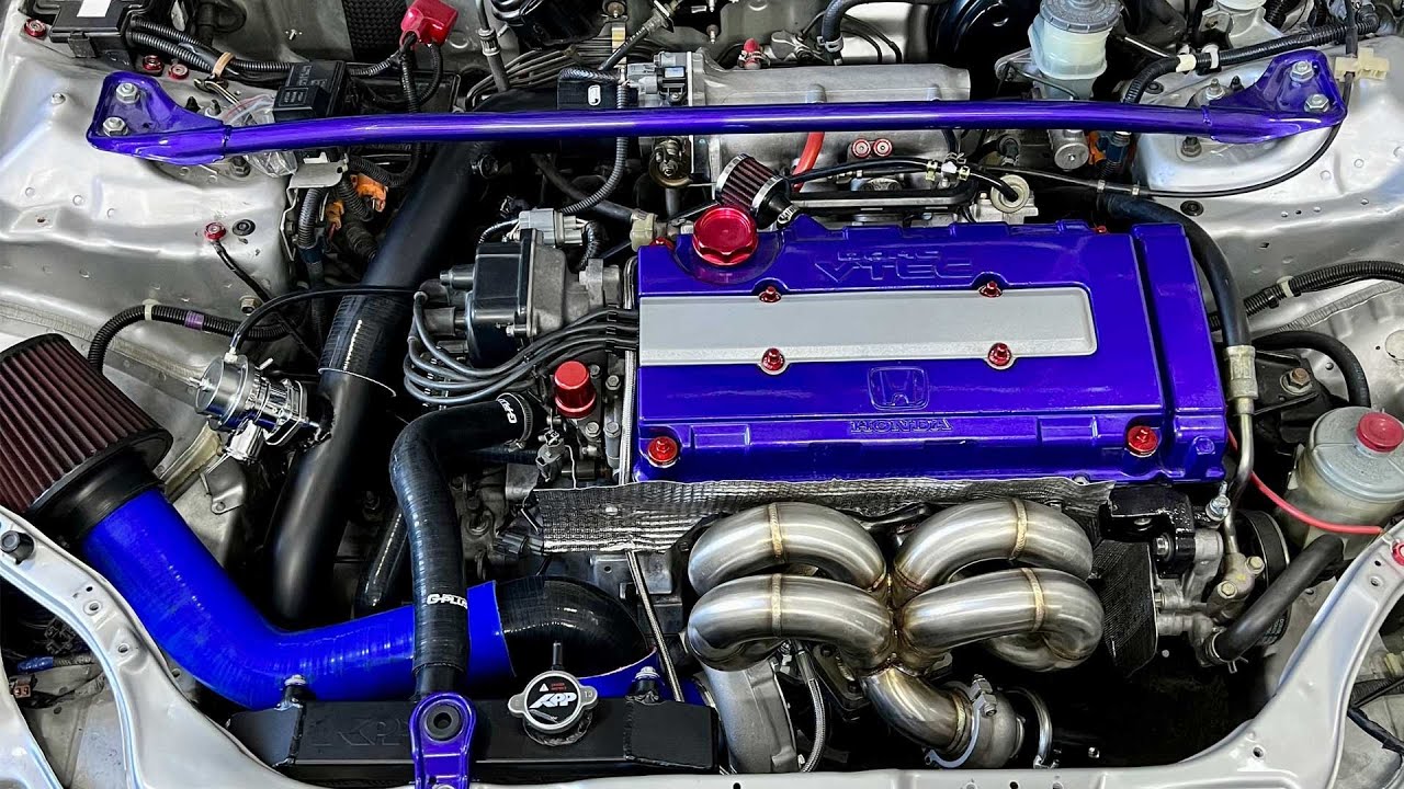 Building a turbo B series Honda Civic in 5 minutes - pulls and flutter