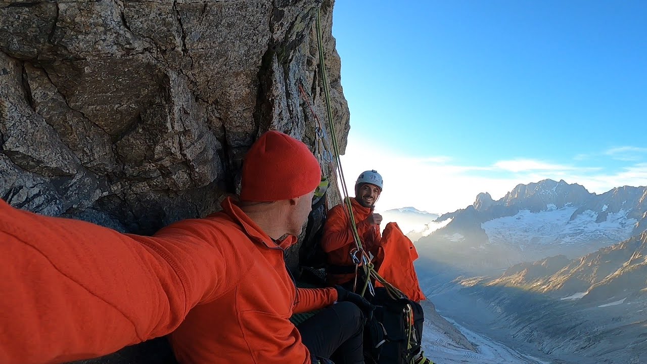 Walker spur-Cassin Route-Grandes Jorasses 1200m, VI, A0, 6+, ED1 AK Slobodni penjači CT, Avgust 2024