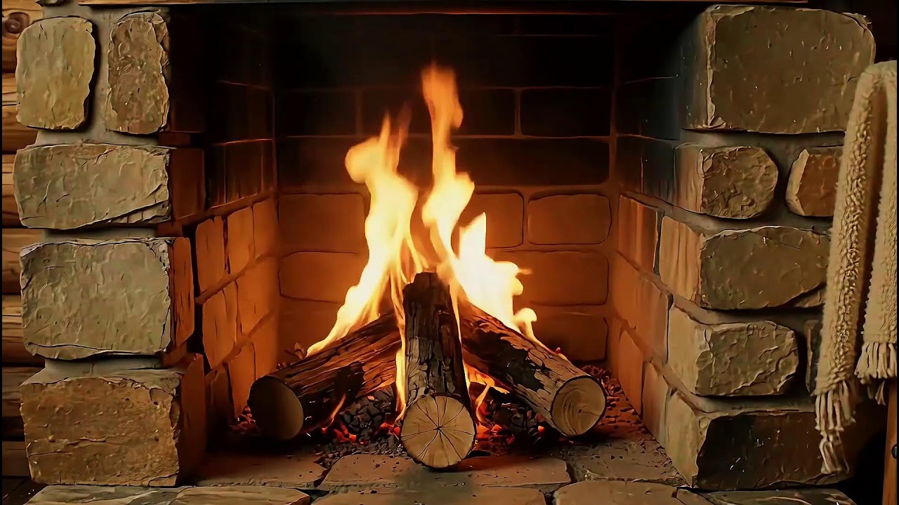 Soothing Fireplace Ambience with Soft Crackling Fire Sounds for Peaceful Nights