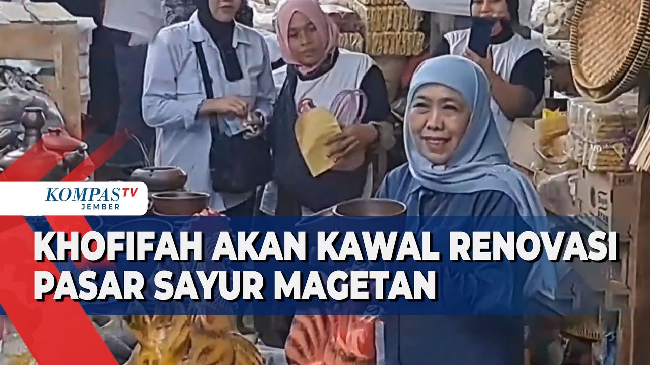 Khofifah Serap Aspirasi Pedagang di Pasar Sayur Magetan, Janji Renovasi Jika Terpilih Lagi