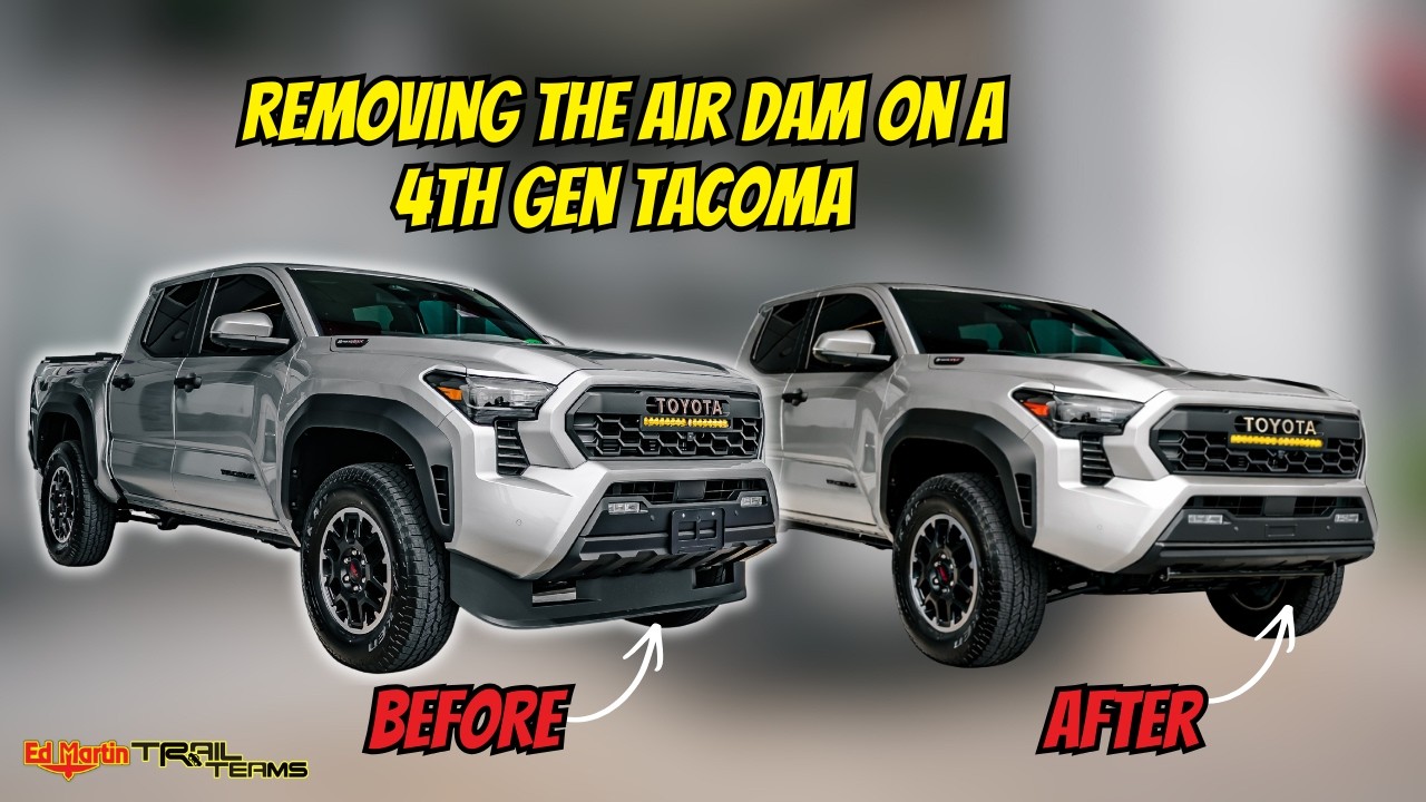 Как снять передний спойлер на Toyota Tacoma 4-го поколения