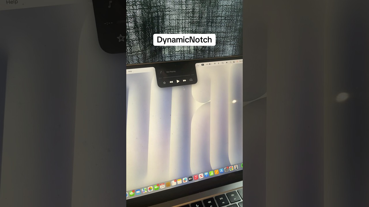 Dynamic Island for MacBook #apple #mac #iphone #techfacts #techtok