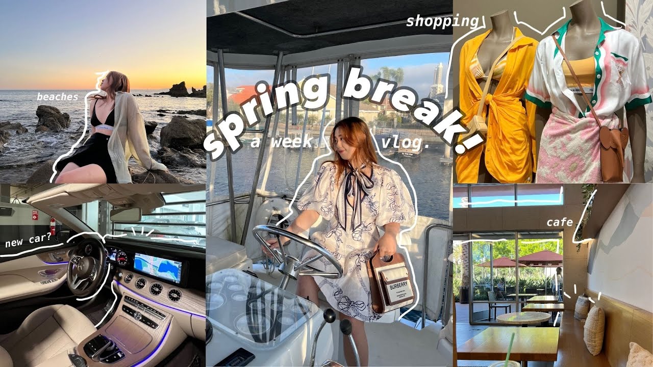 (spring break vlog) 1 tuần nghỉ xuân cùng mình!! đi trốn, lái xe đêm, shopping, mua xe mới??