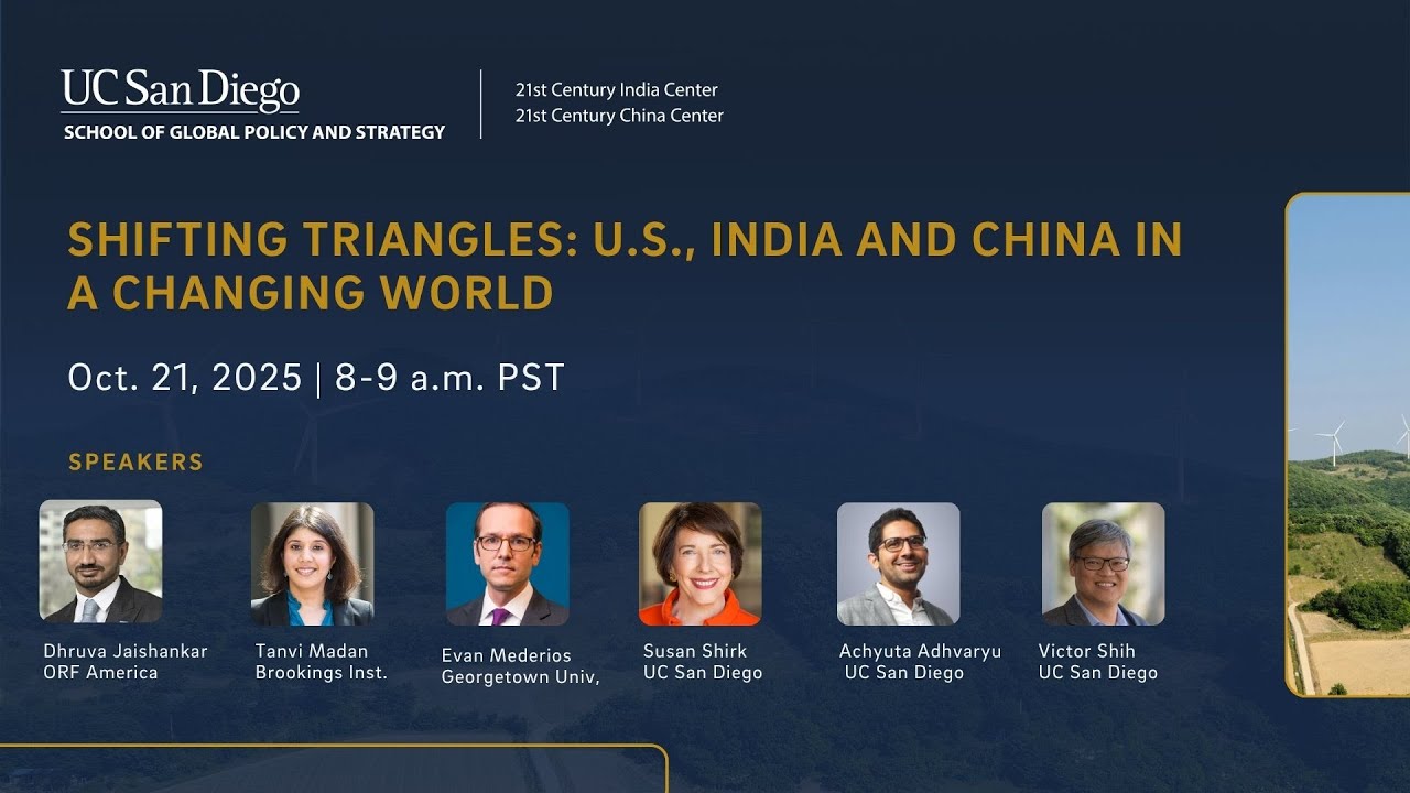 Shifting Triangles: U.S., India and China in a Changing World