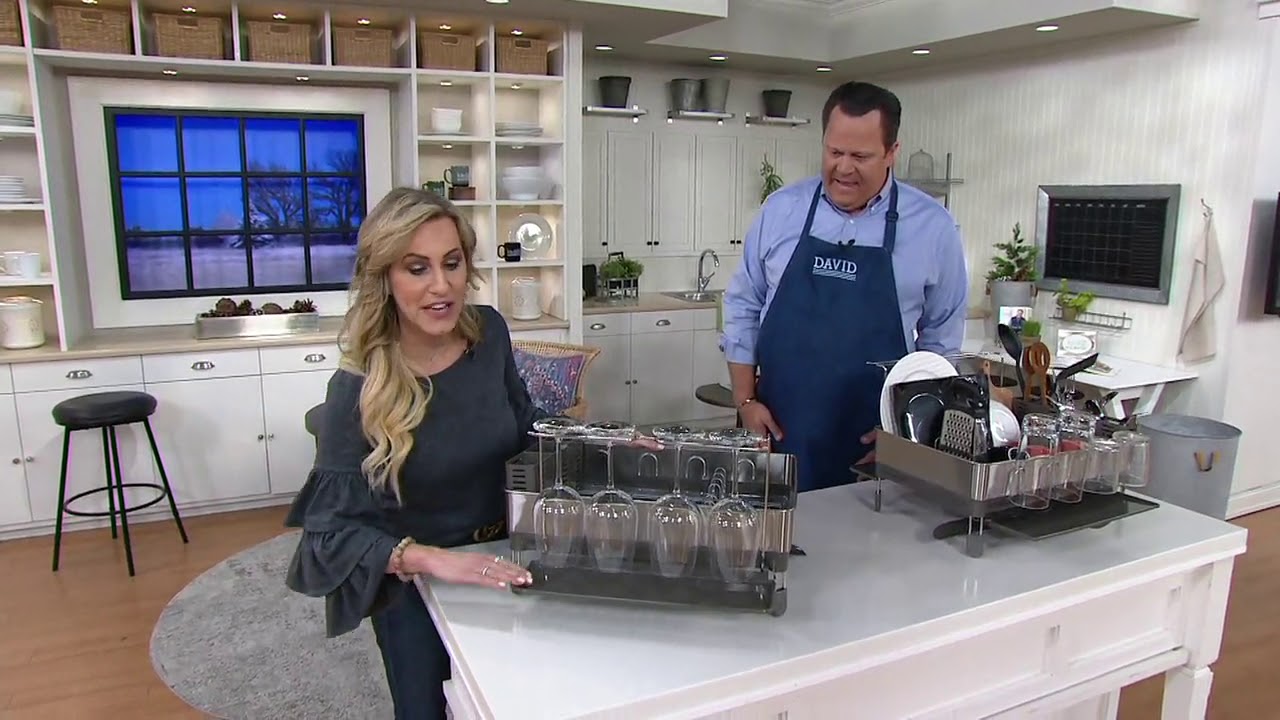 simplehuman Fingerprint- Proof Stainless Steel Dishrack on QVC