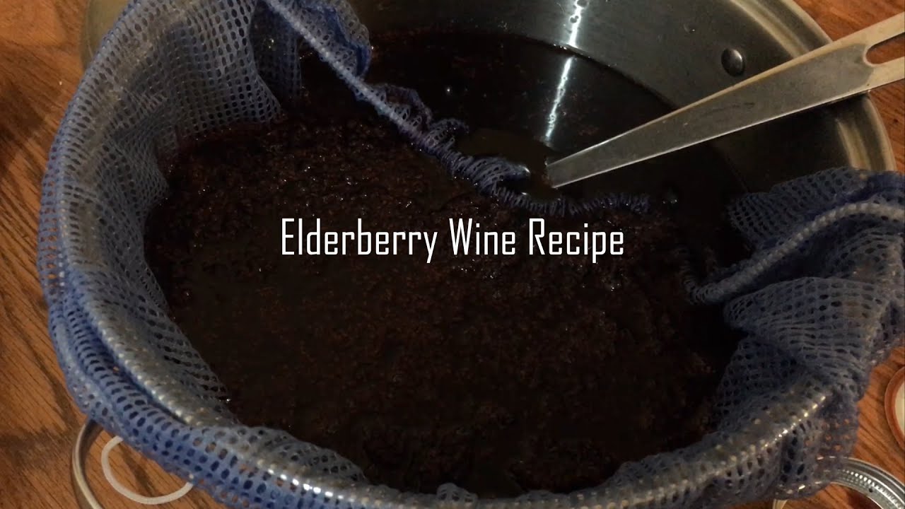 Elderberry Wine: Recipe and Fermentation Step 2