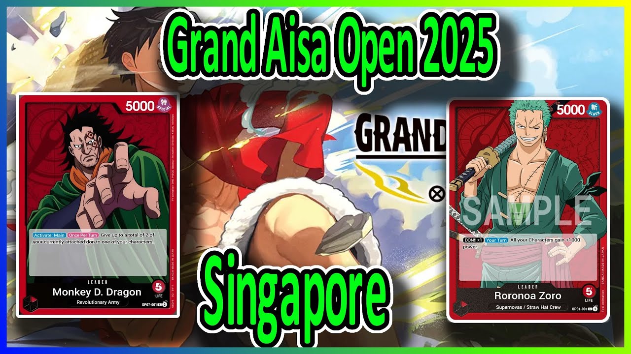 OP12 - Grand Asia Open Singapore 2025 Round 5 Dragon vs Zoro | Commentary