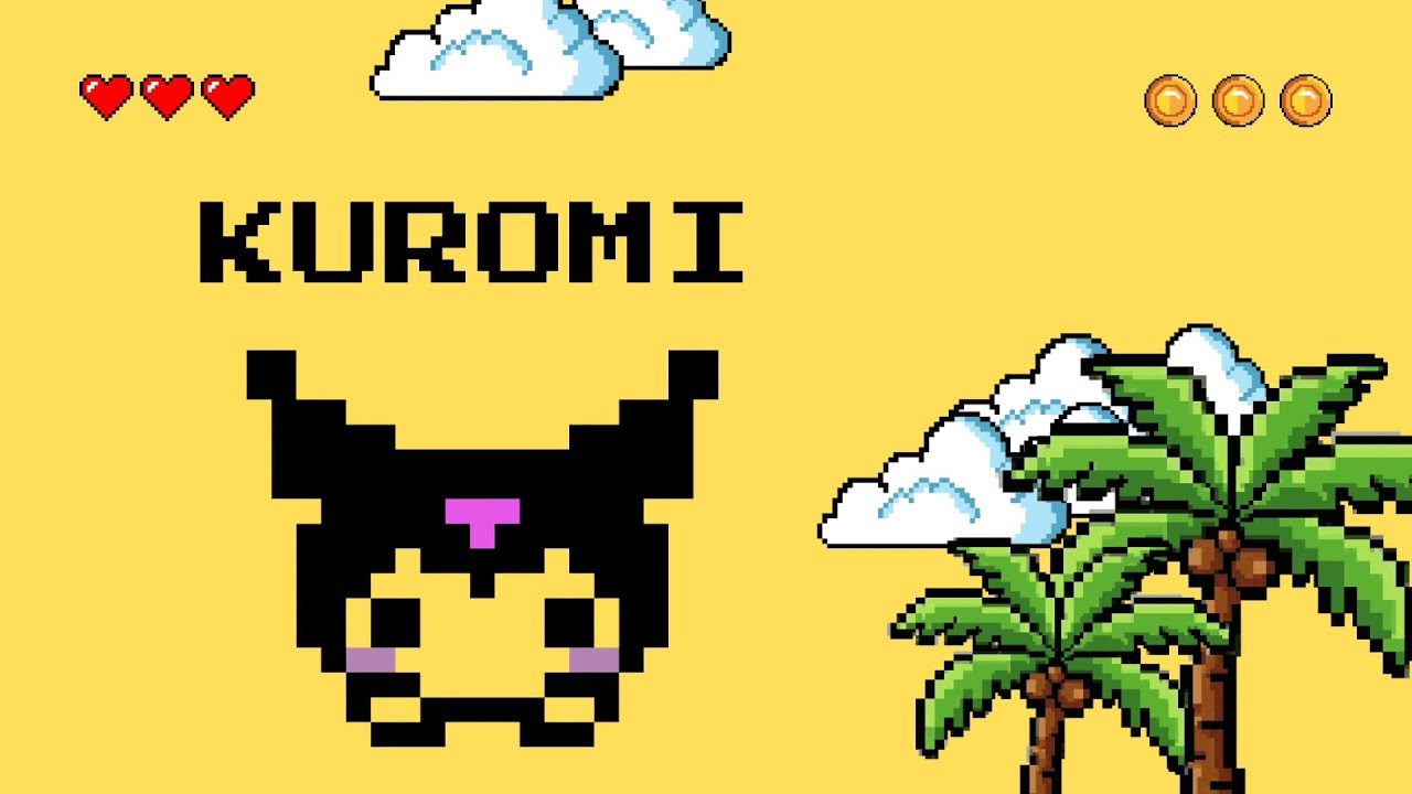 Kuromi Pixel Art #kuromi #pixelart #pixel #art #drawing 