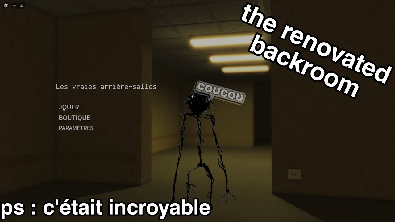 Les Backrooms Dans Roblox !!!|Fr