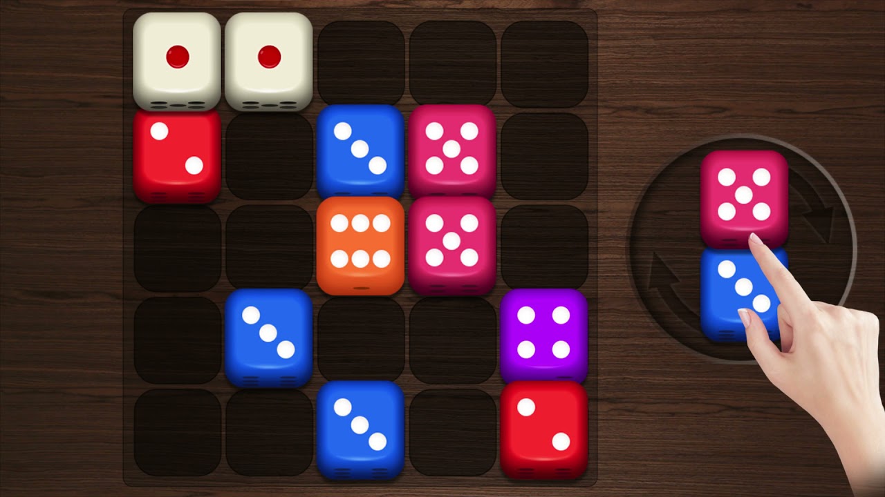 Merge dice puzzle game ,Relax your brain!