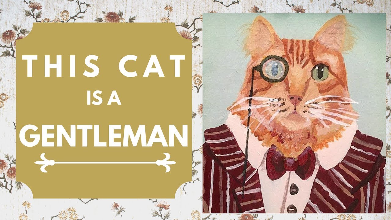 Life Update while Painting a Gentleman | Silly Pet Portrait Speedpaint