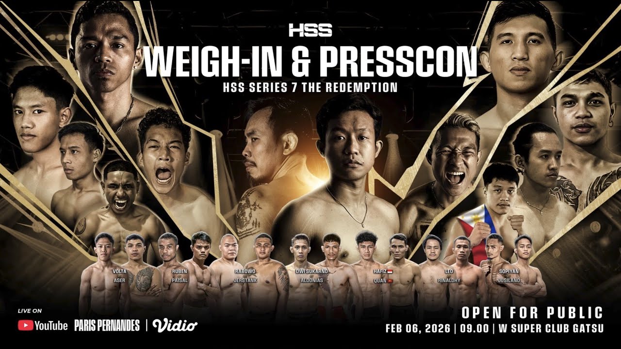 🔥 WEIGH-IN & PRESS CONFERENCE HSS SERIES 7: THE REDEMPTION 🔥