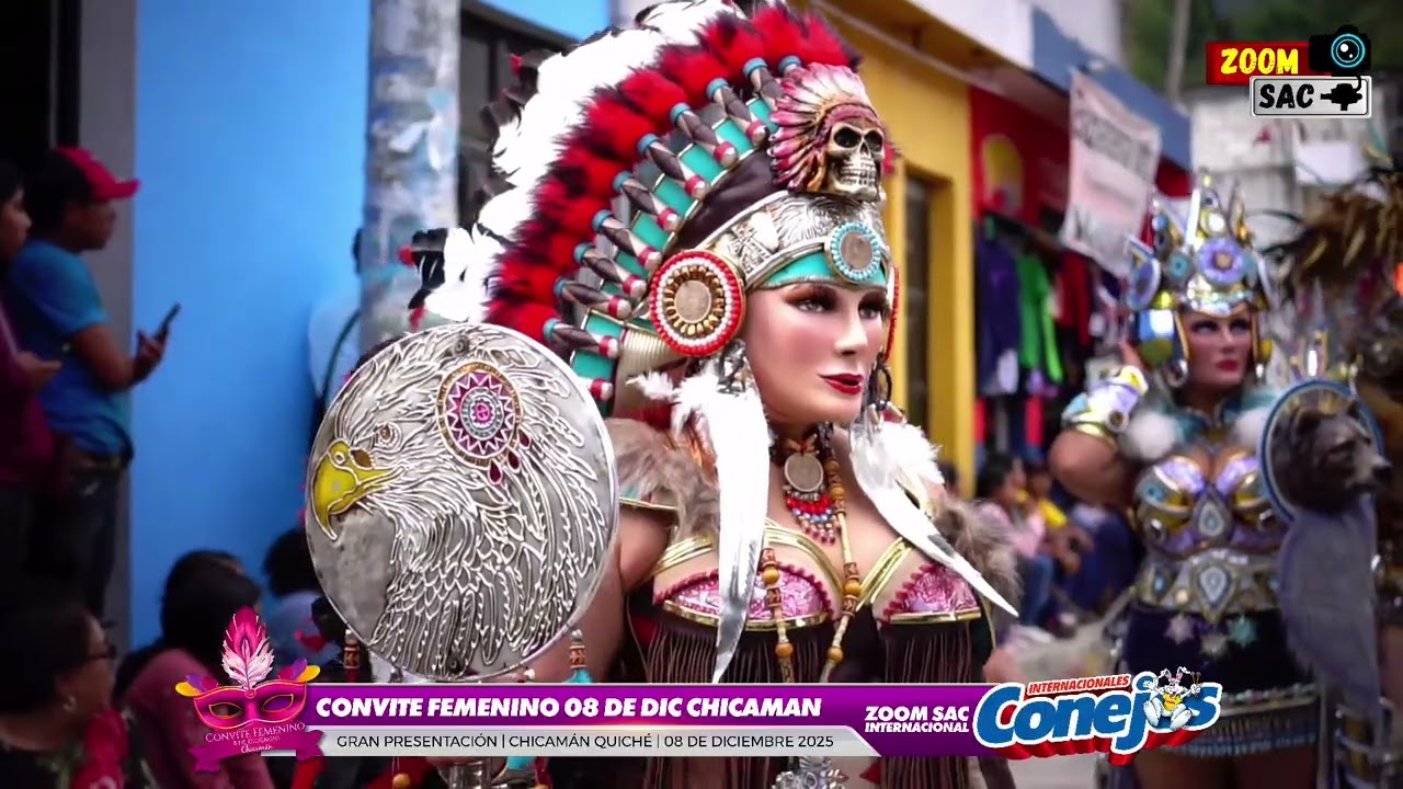 PRESENTACION DEL CONVITE DE DAMAS 8 DE DICIEMBRE CHICAMAN QUICHE AMENIZA INTERNACIONALES CONEJOS