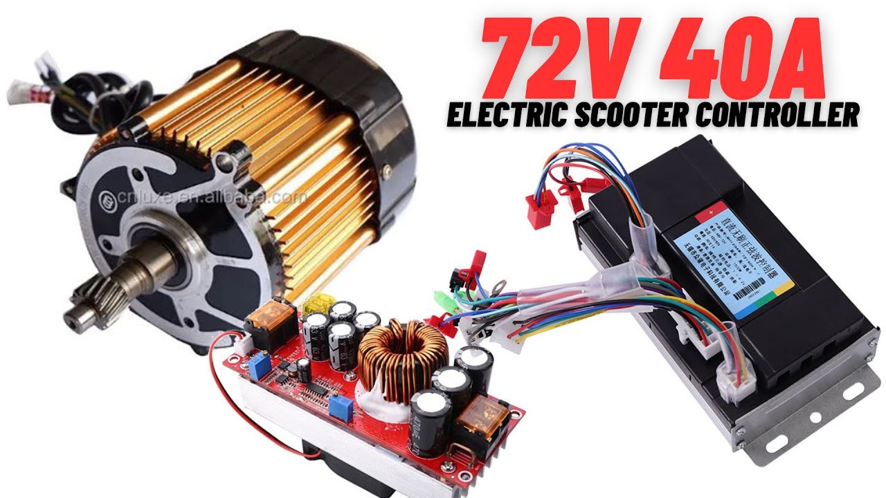 72V 40A Electric Scooter BLDC Motor Controller with e-rickshaw motor Testing