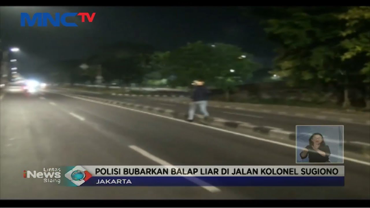 Polisi Bubarkan Balap Liar di Jalan Kolonel Sugiono, Jakarta Timur - LIS 26/08