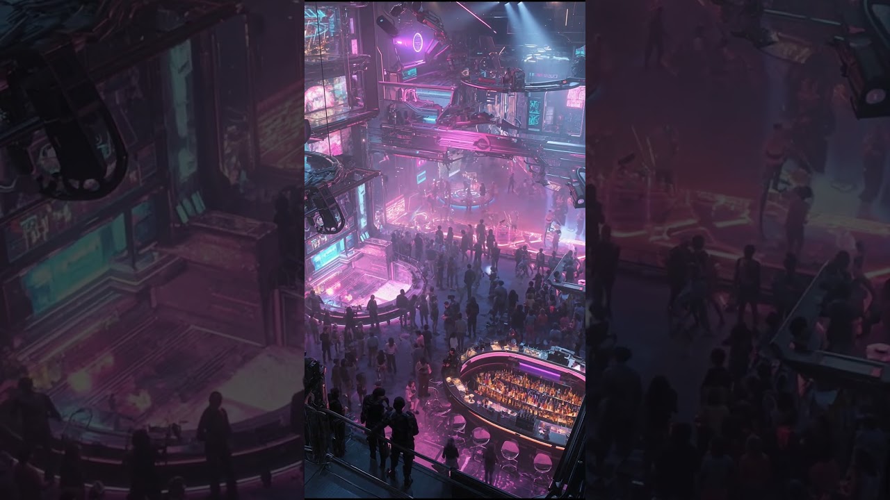 Cyberpunk Nightclub | Neon Beats & Futuristic Vibes