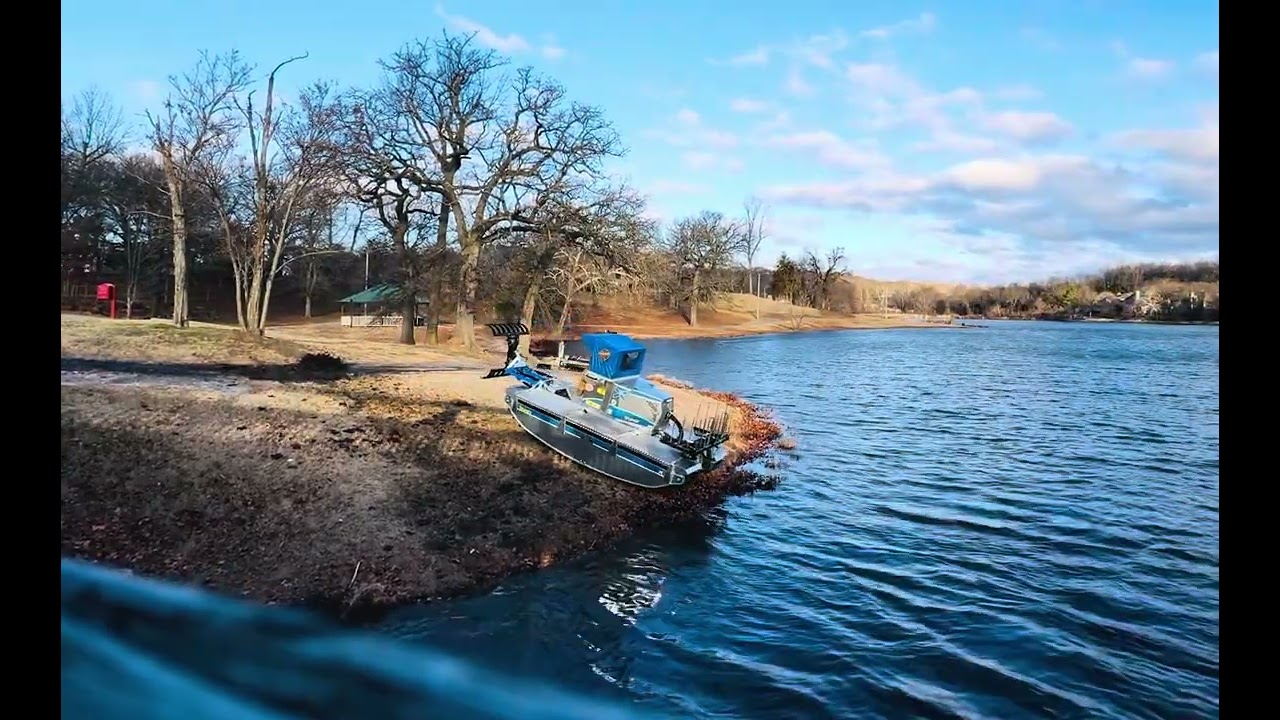 H2mow weed removal for sand springs lake! 