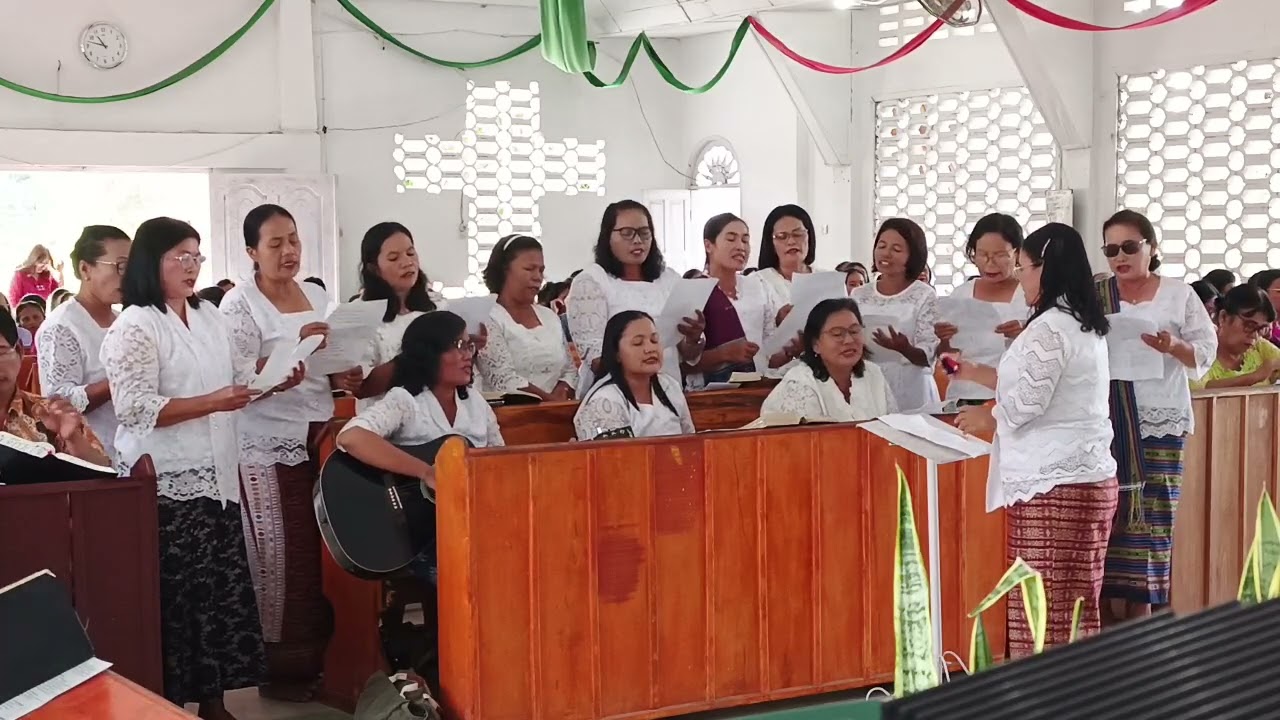 Koor Ina Maranatha GKPI Jawatongah Minggu tgl 15 Maret 2026. Judul lagu Sai Hurajumi.