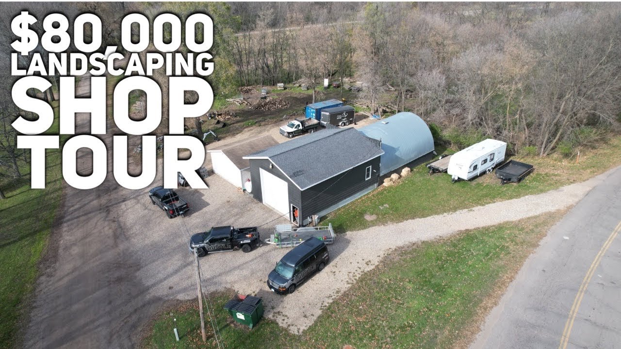 One Year update /  Landscaping Property and shop tour