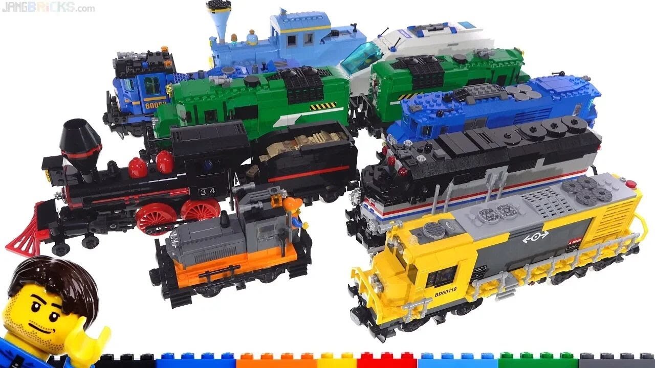 🔄 LEGO custom Train Locomotive MOC collection from Mar 14, 2019