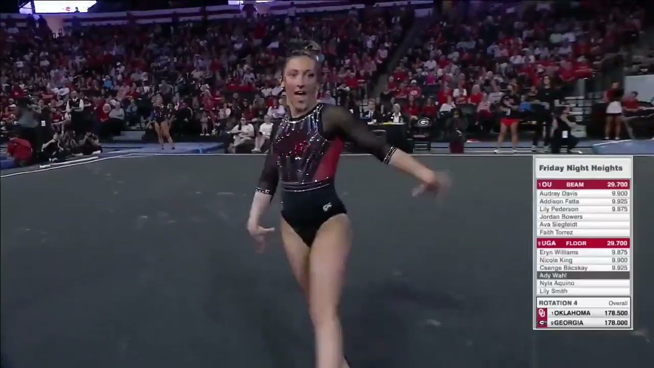 Ady Wahl 9.925 Floor Georgia vs Oklahoma 3-14-25
