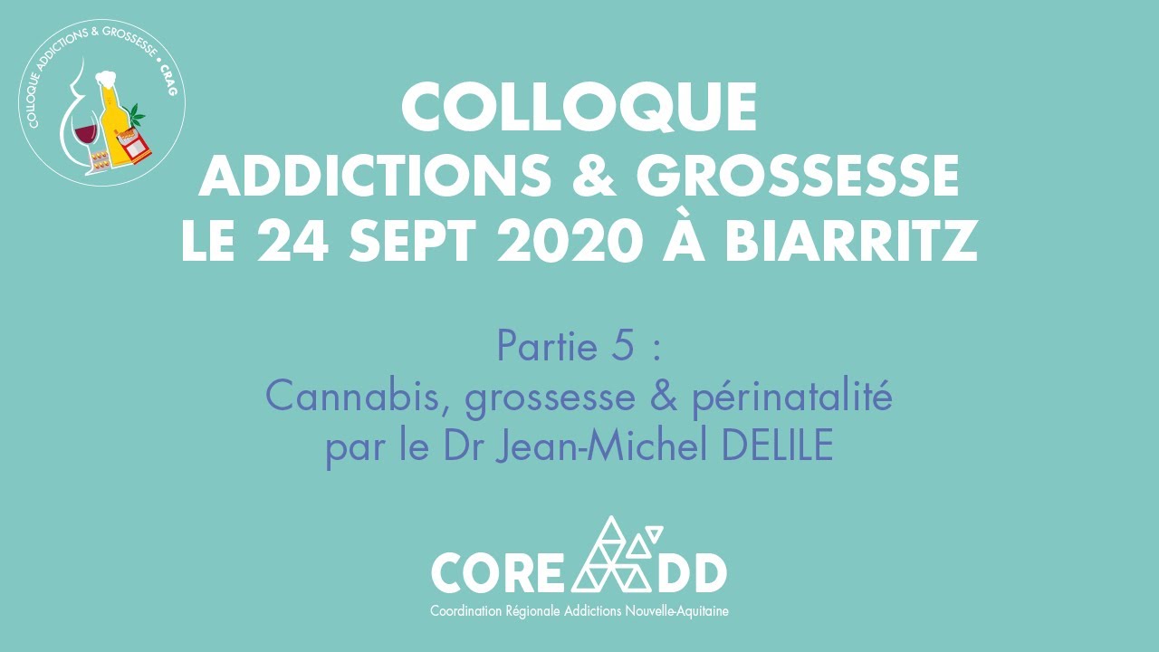 Colloque Addictions & Grossesse - Partie 5 Cannabis, grossesse & périnatalité - 24 sept 2020