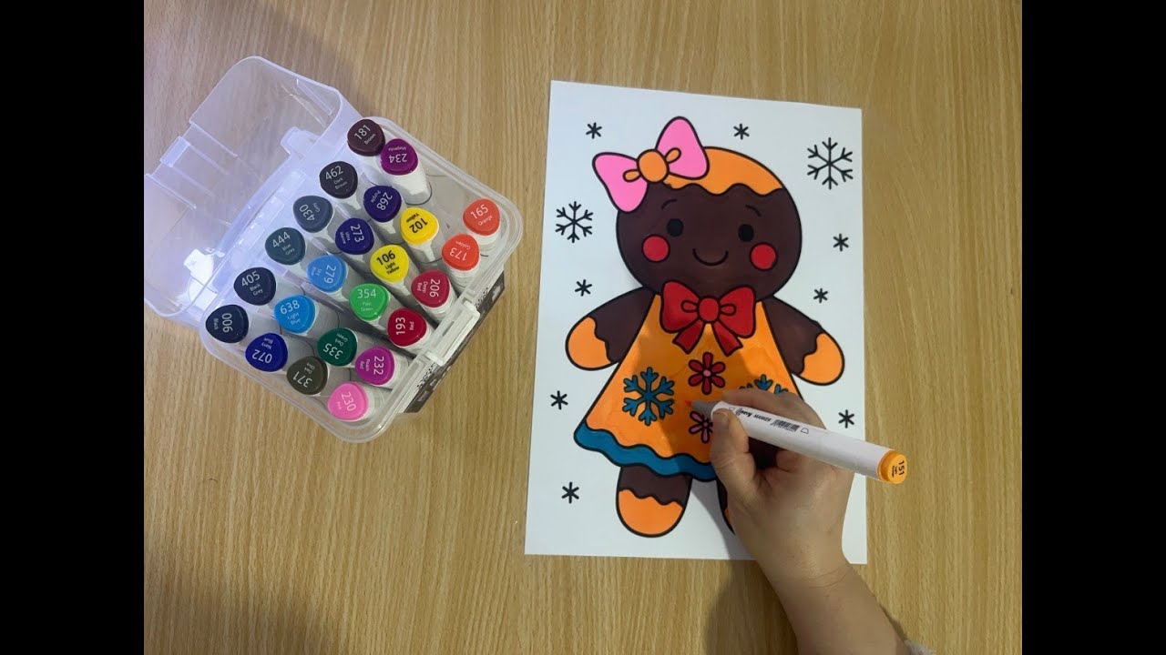 Gingerbread Cookie Coloring | Relax & Enjoy
