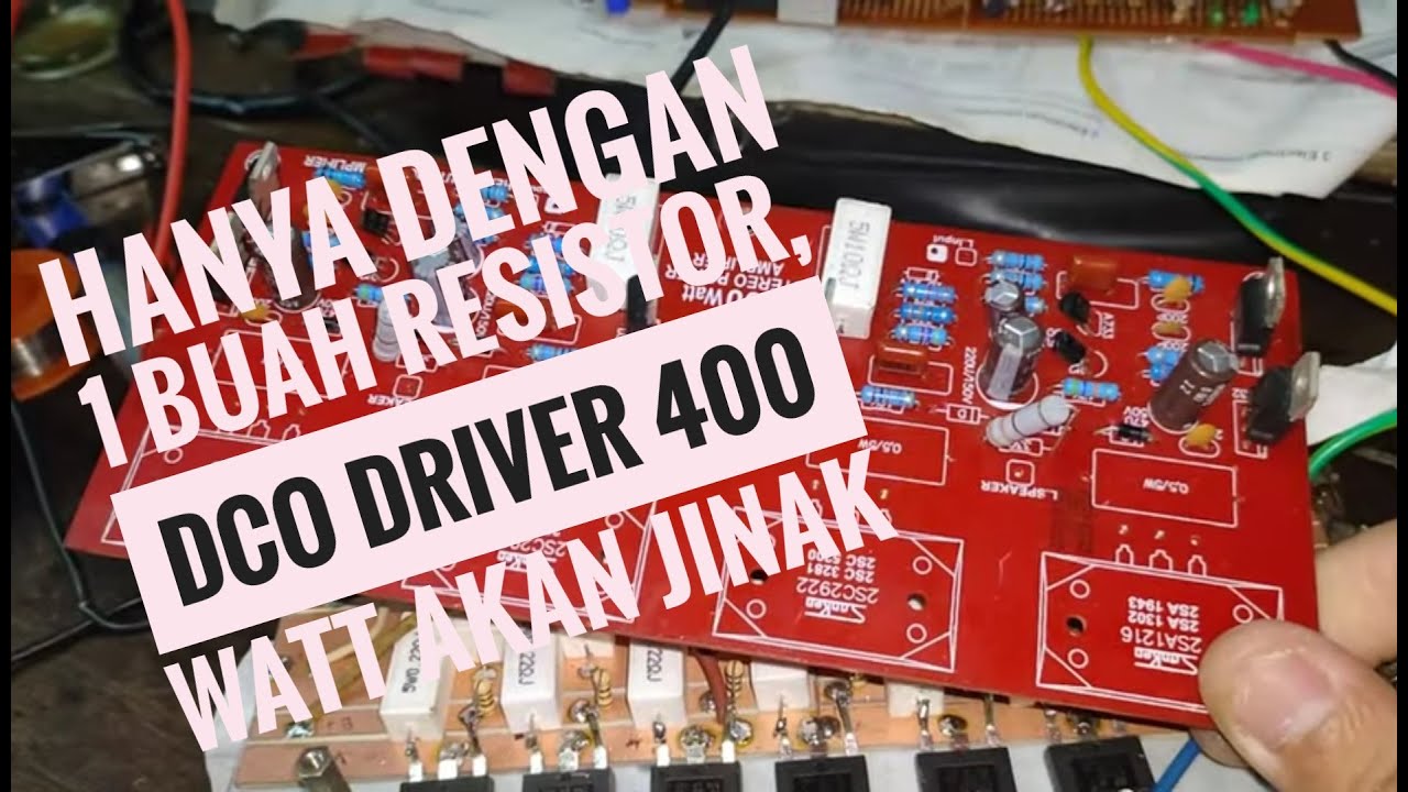Tutorial cara setting dco driver sanken 400 watt