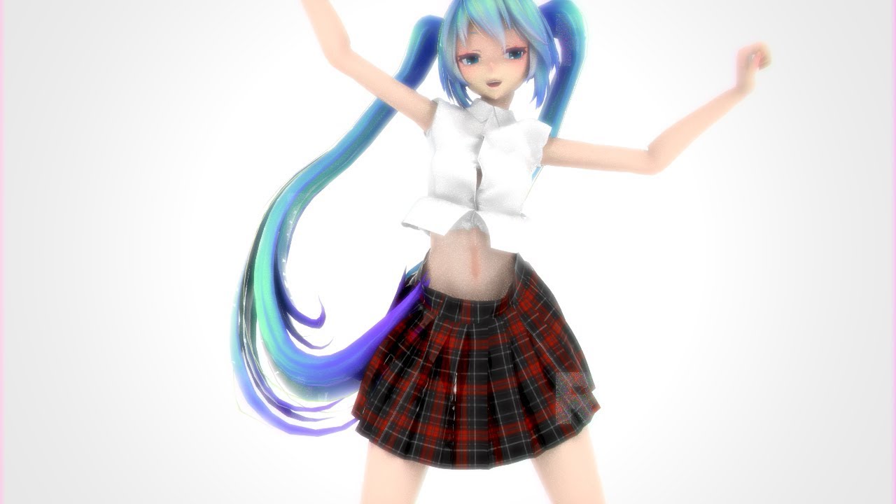 【C4DxMMD/test】Boom Clap Tda式改変ミク 【布料解算 Cloth Simulation クロスシミュレーション】720p