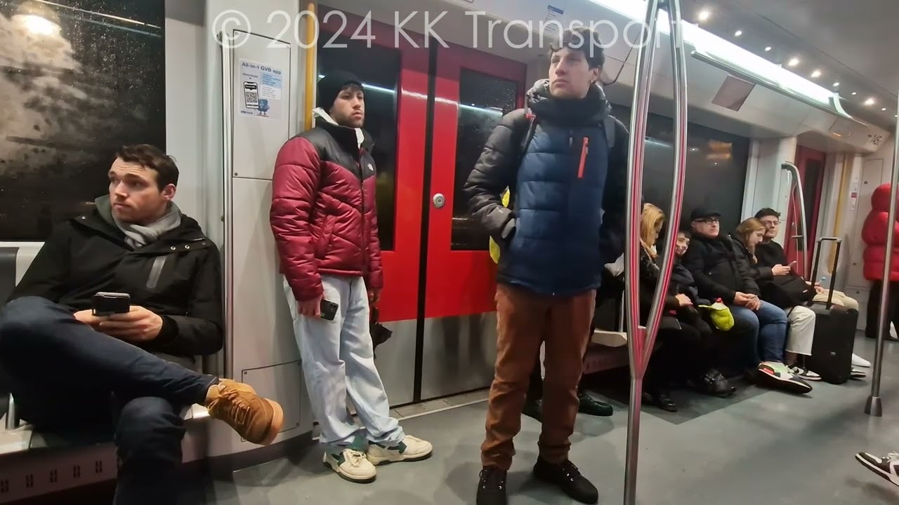 GVB Amsterdamse Metro: Lijn 51 Serie M5 145 Wibautstraat-RAI → Isolatorweg